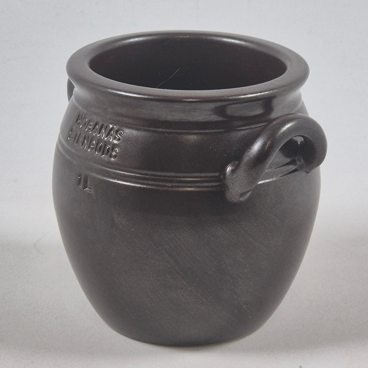 Höganas Keramikvas i Gråsvart Stengods Retro