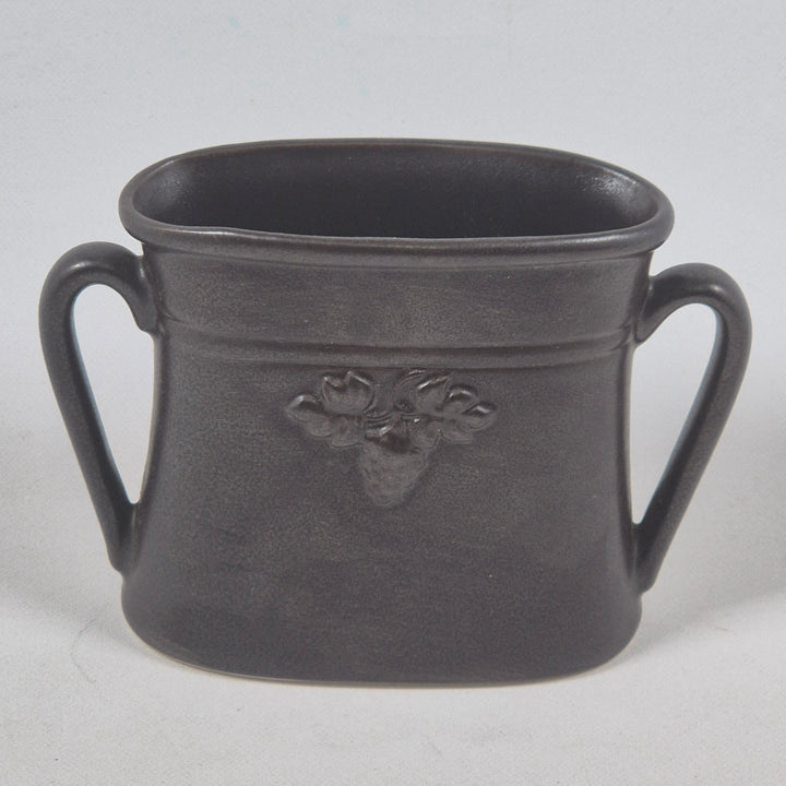 Höganäs Keramik retro kruka med druvrelief