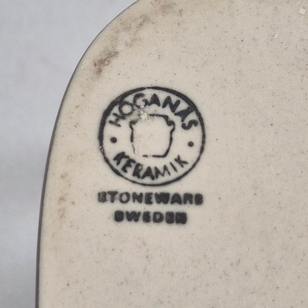 Höganäs Keramik retro kruka med druvrelief