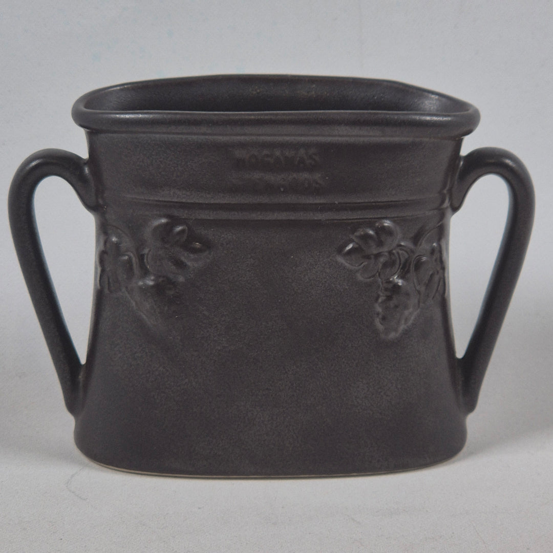 Höganäs Keramik retro kruka med druvrelief