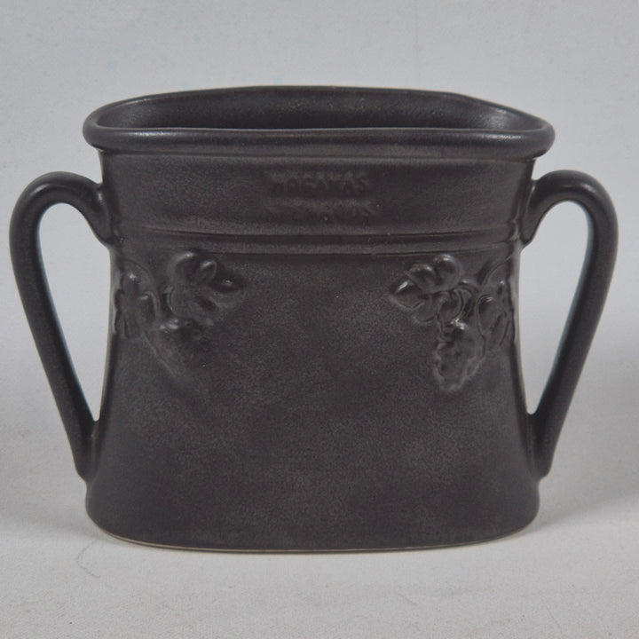 Höganäs Keramik retro kruka med druvrelief