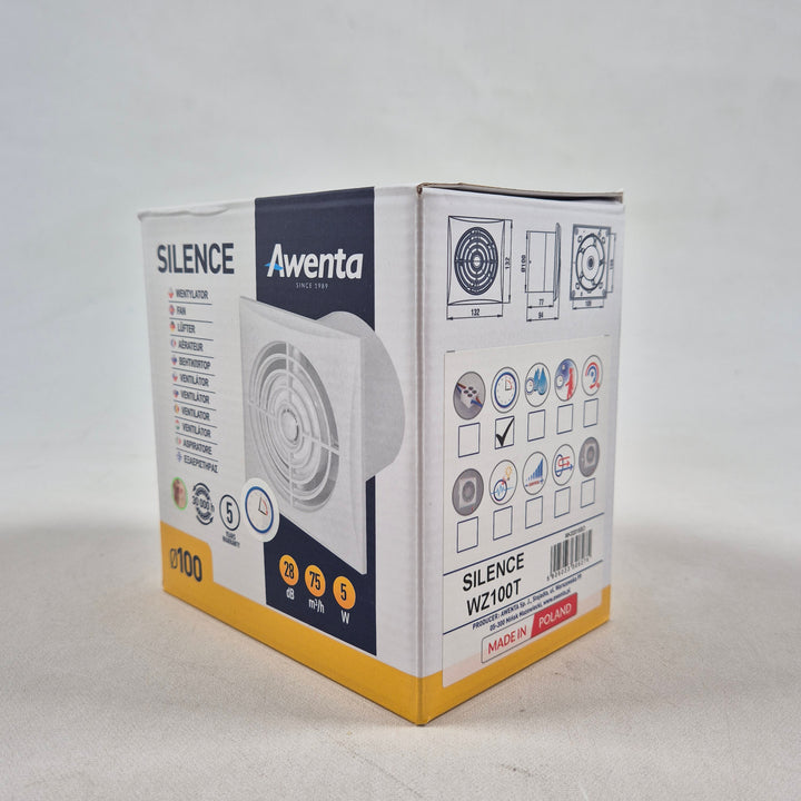 Awenta Silence WZ100T Ljudlös Ventilator