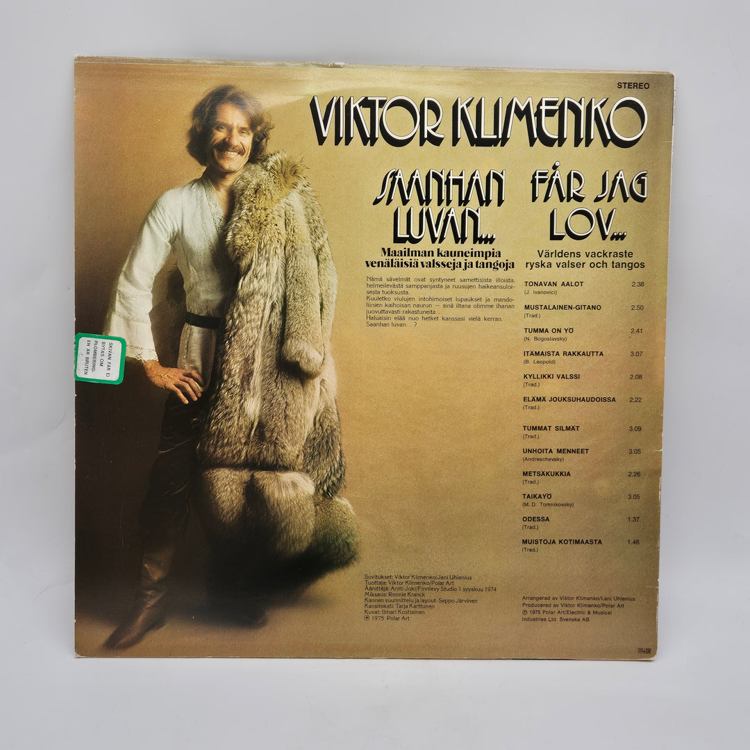 Viktor Klimenko vintage vinylalbum retro 1970-tal