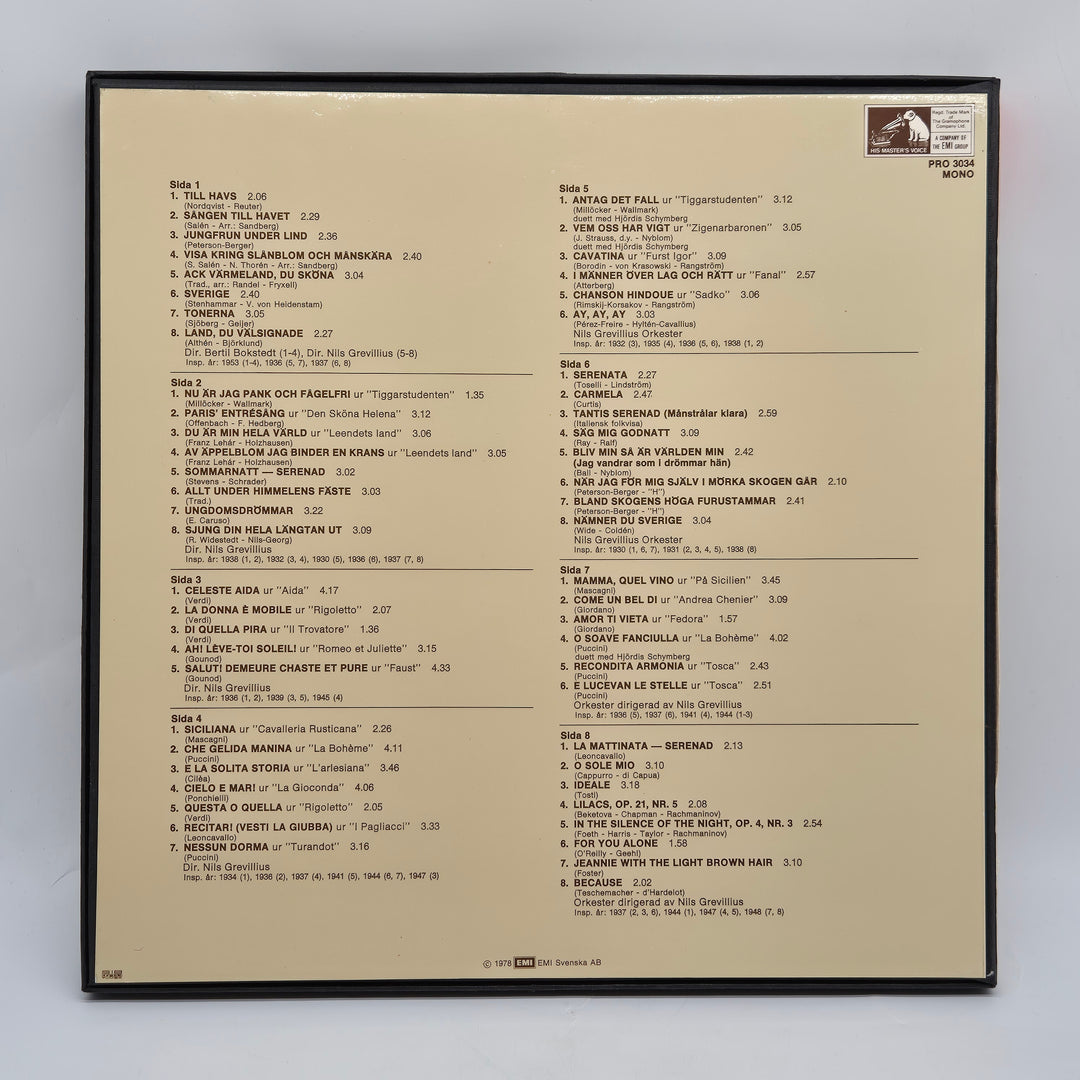 Jussi Björling klassisk vinylskiva EMI retro