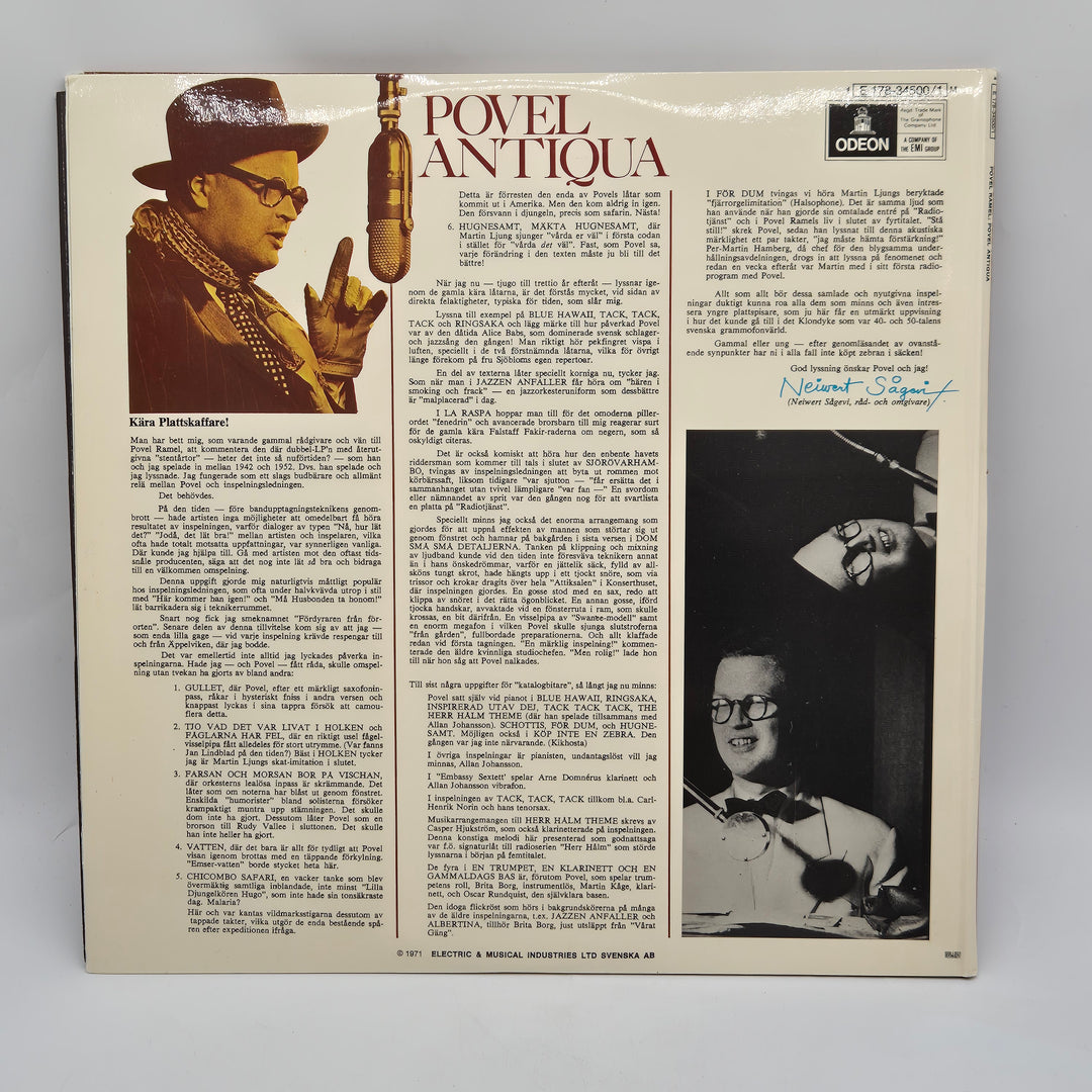 Retro vinylalbum Povel Ramel 1942-1952