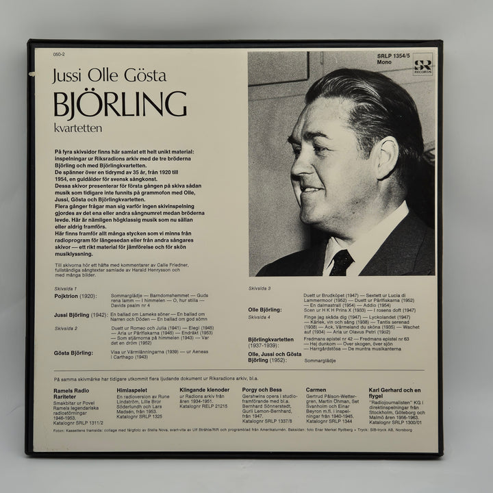 Jussi Björling Vinylskiva Retro Unika Inspelningar