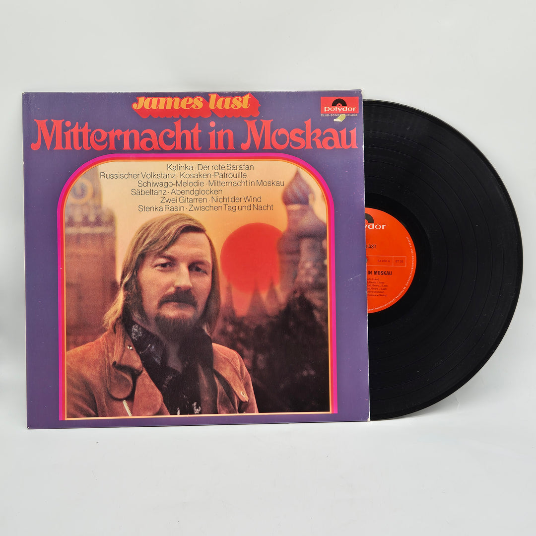 Retro LP-skiva Mitternacht i Moskau av James Last