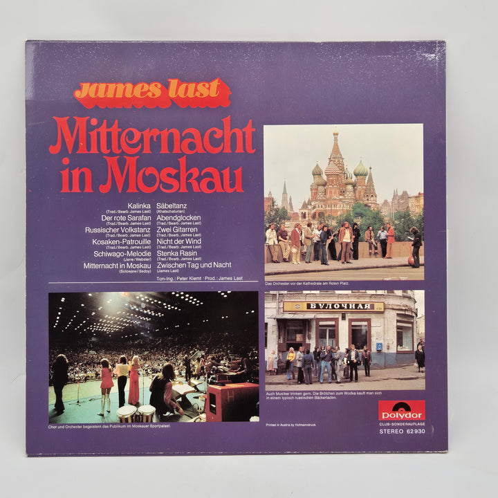 Retro LP-skiva Mitternacht i Moskau av James Last