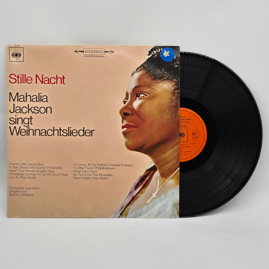 Retro vinylskiva julmusik Mahalia Jackson 12 tum
