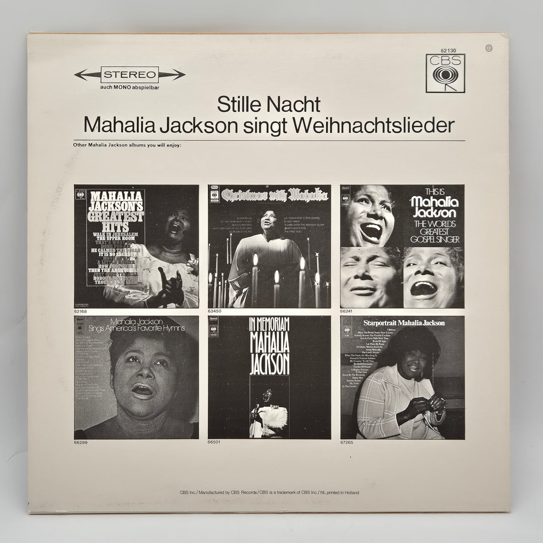 Retro vinylskiva julmusik Mahalia Jackson 12 tum