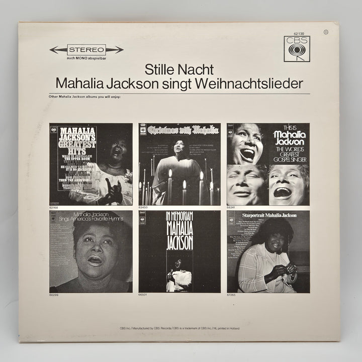 Retro vinylskiva julmusik Mahalia Jackson 12 tum