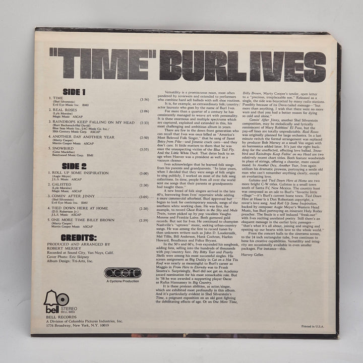 Retro vinylskiva Burl Ives TIME Bell Records