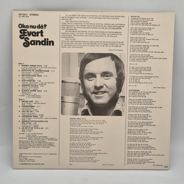 Klassisk Evert Sändin Vinyl LP Retro