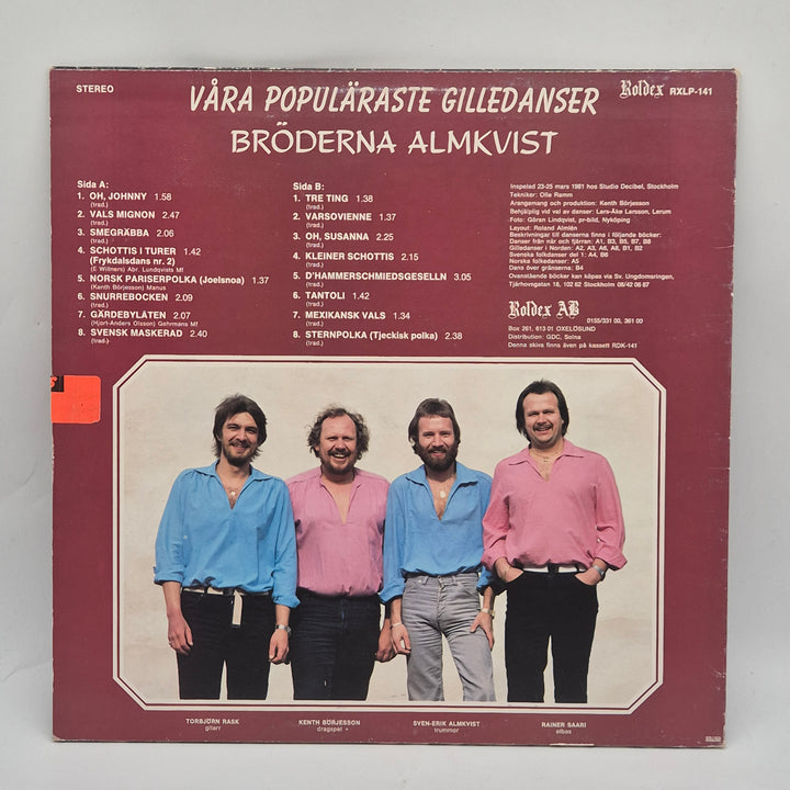 Vinylskiva Retro Bröderna Almkvist 12 tum