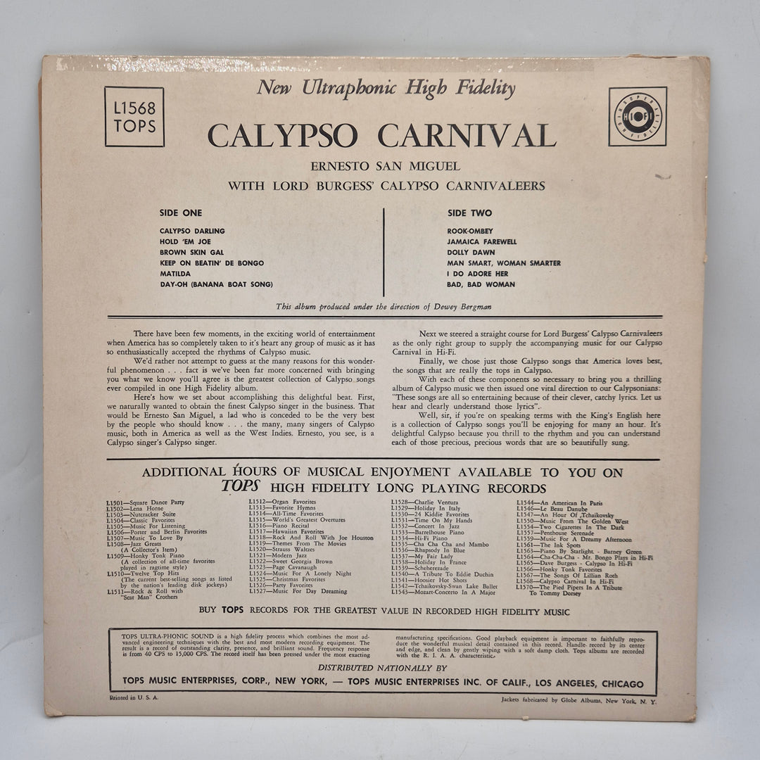 Retro Calypsomusik på Vinyl från TOPS