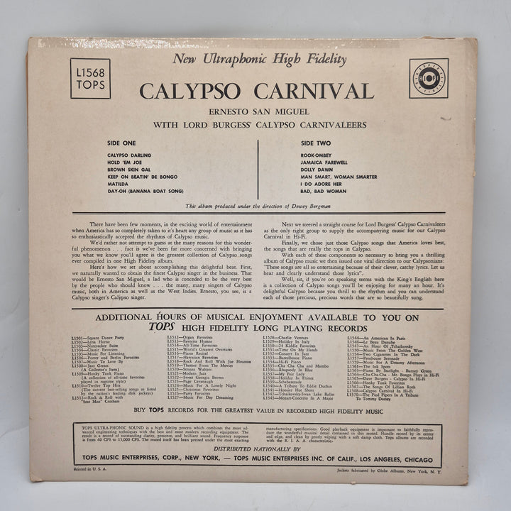 Retro Calypsomusik på Vinyl från TOPS