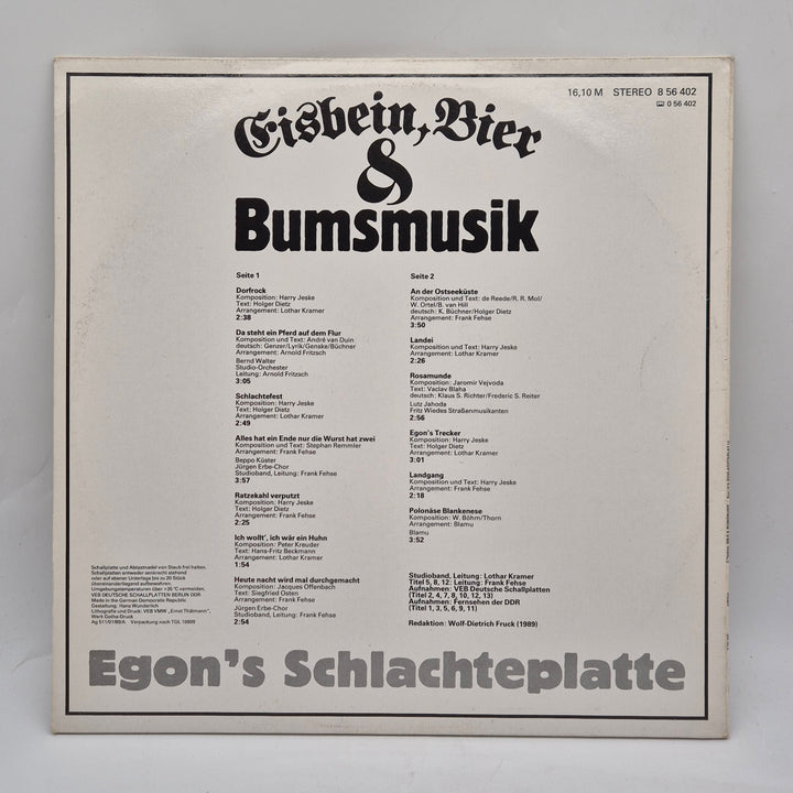 Amiga vinylskiva retro 80-tal Egon's Schlachtplatte