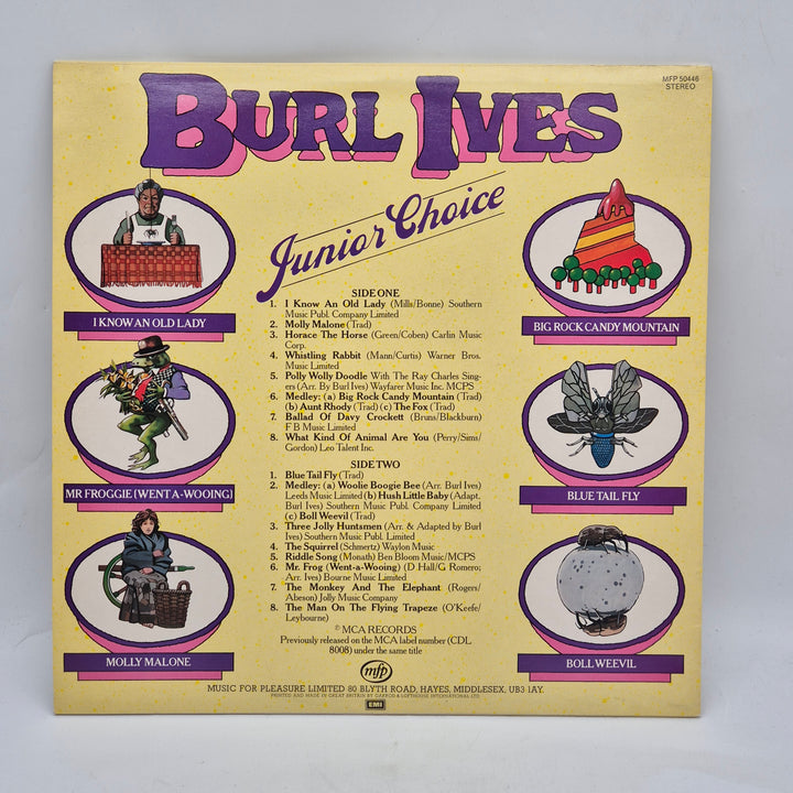 Retro Vinyl Burl Ives Junior Choice 12"