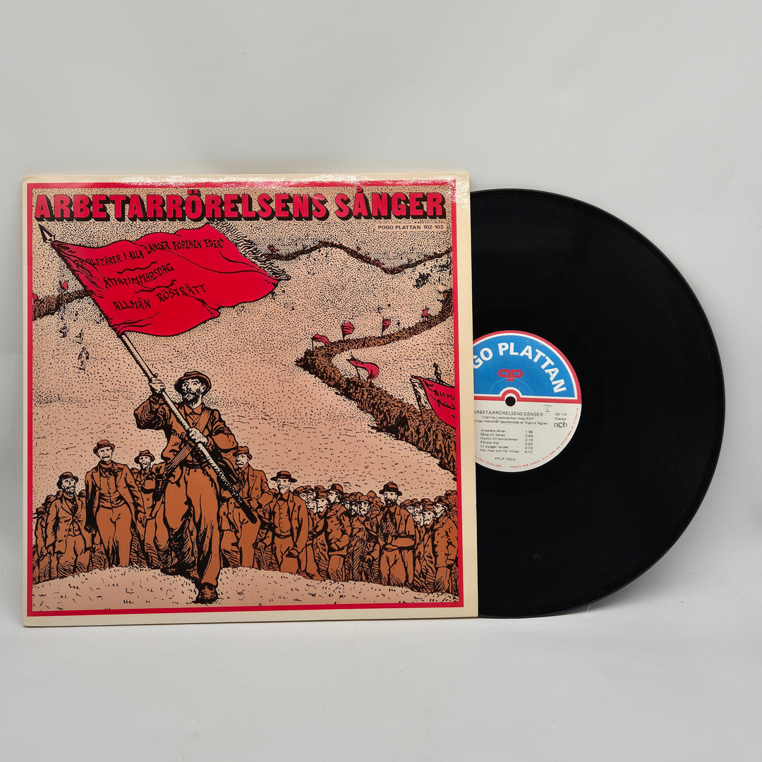 Retro LP-skiva Arbetarrörelsens Sånger