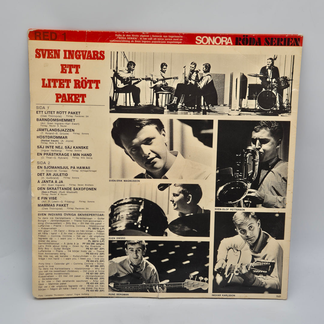 Retro vinylskiva Sonora Röda Serien 1960-tal