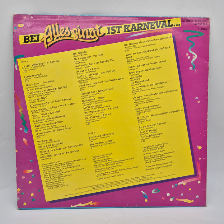 Retro vinylskiva från AMIGA med karnevalsmusik