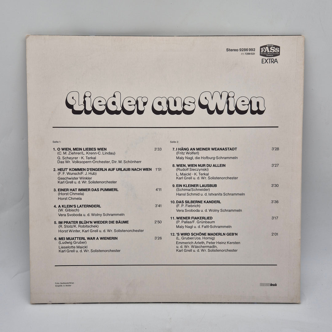 Retro Vinylskiva Lieder aus Wien från FASS