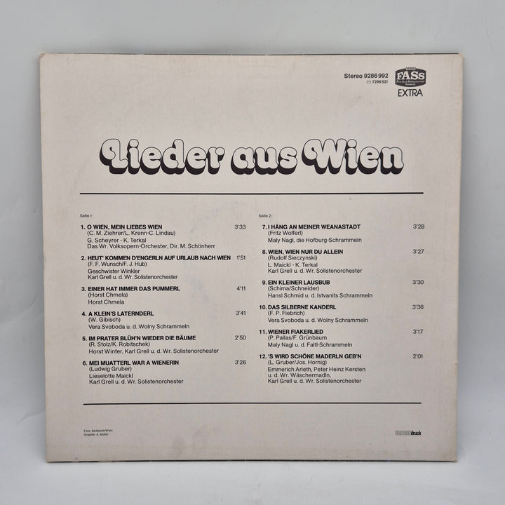 Retro Vinylskiva Lieder aus Wien från FASS