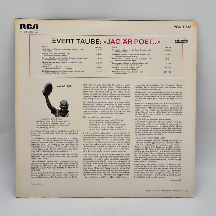 Retro vinylalbum Evert Taube RCA International