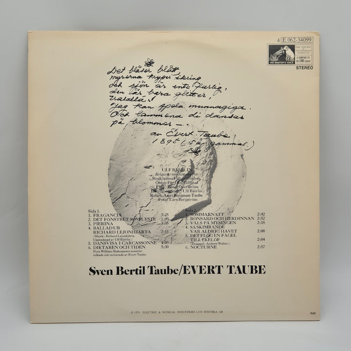 Klassisk Sven-Bertil Taube Vinyl 70-tal EMI