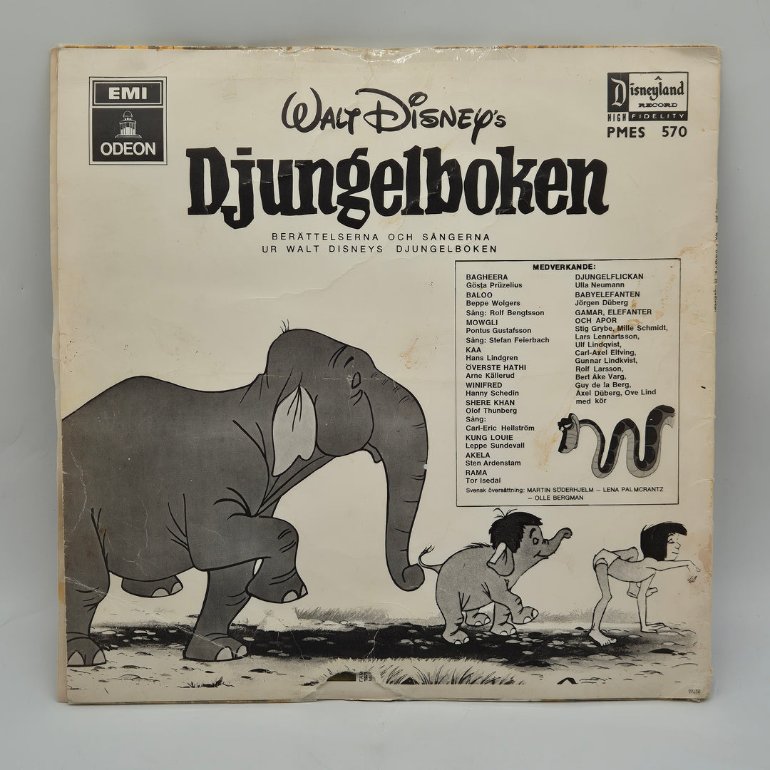 Nostalgisk Retro LP Djungelboken Vinyl från Disney