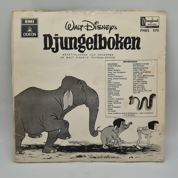 Nostalgisk Retro LP Djungelboken Vinyl från Disney