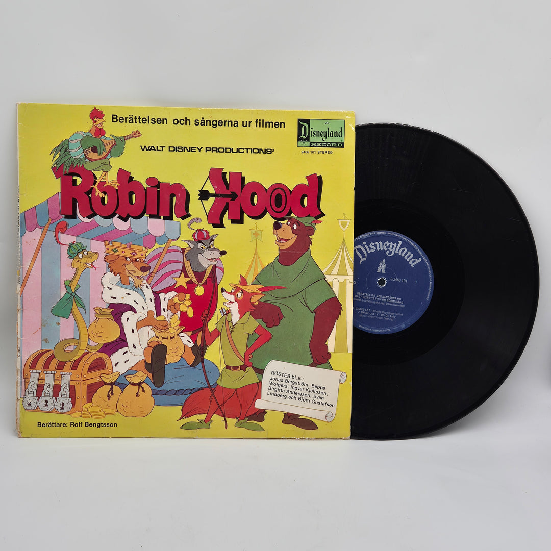 Vintage Disney Robin Hood Vinylskiva Retro