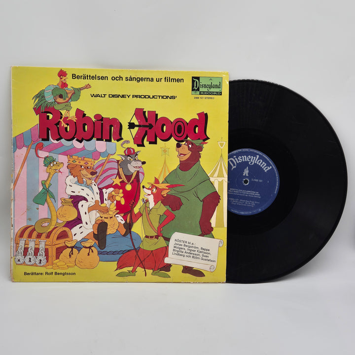 Vintage Disney Robin Hood Vinylskiva Retro