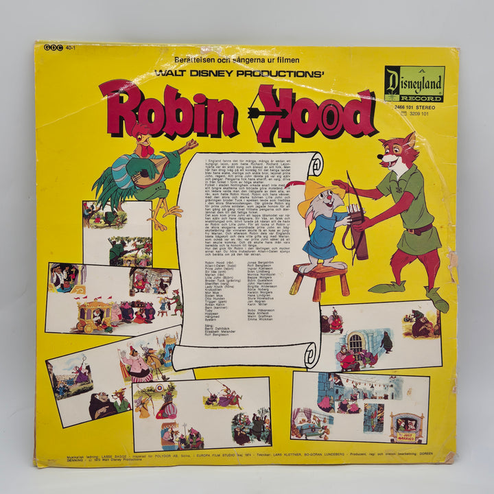 Vintage Disney Robin Hood Vinylskiva Retro