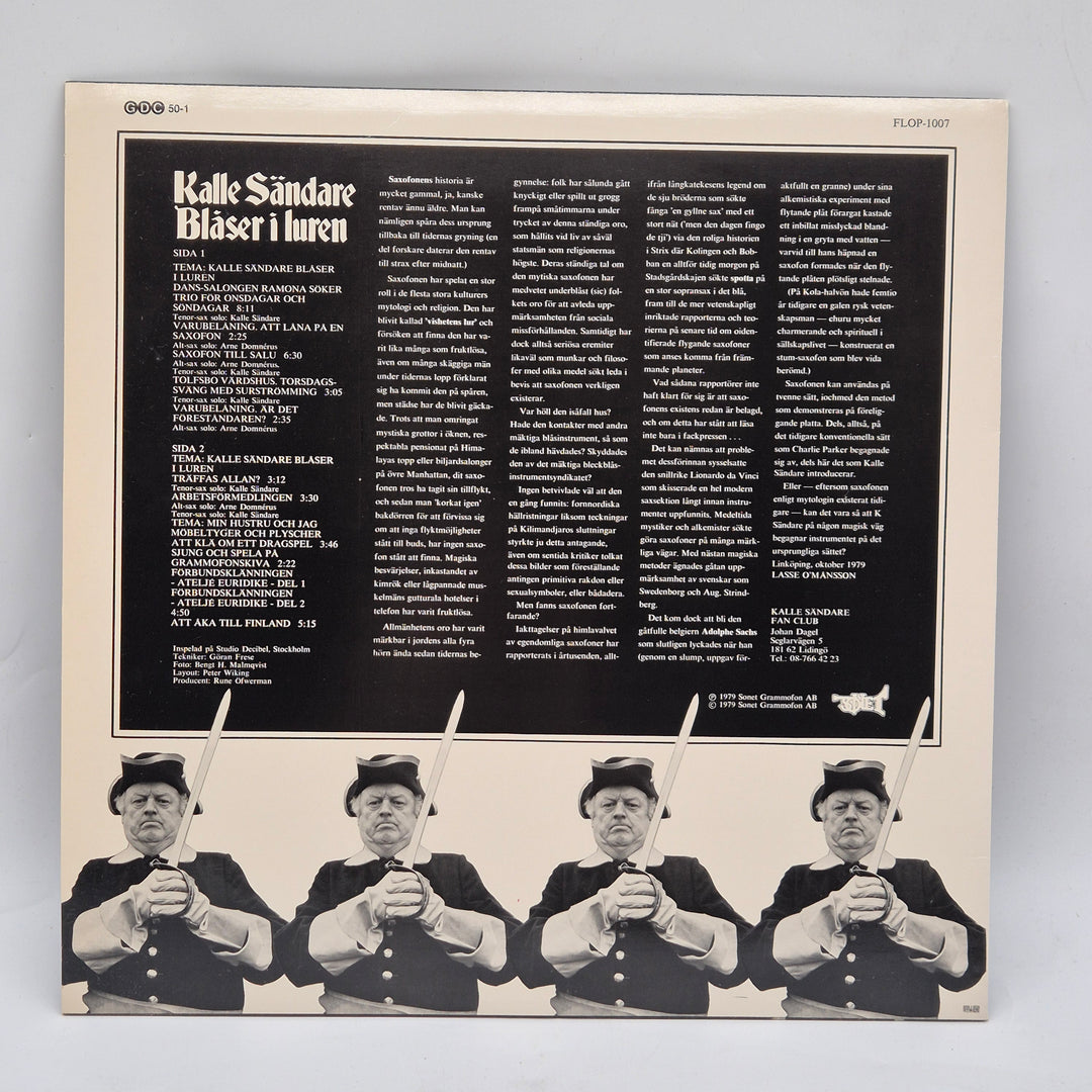 Retro vinylskiva Kalle Sändare Blåser i Luren