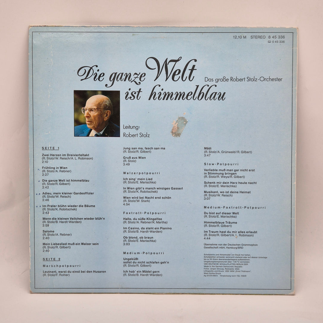 Klassisk Retro LP Robert Stolz på Vinyl