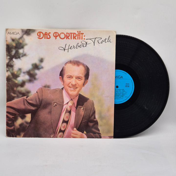 Retro Vinylskiva Das Porträt Herbert Roth Amiga