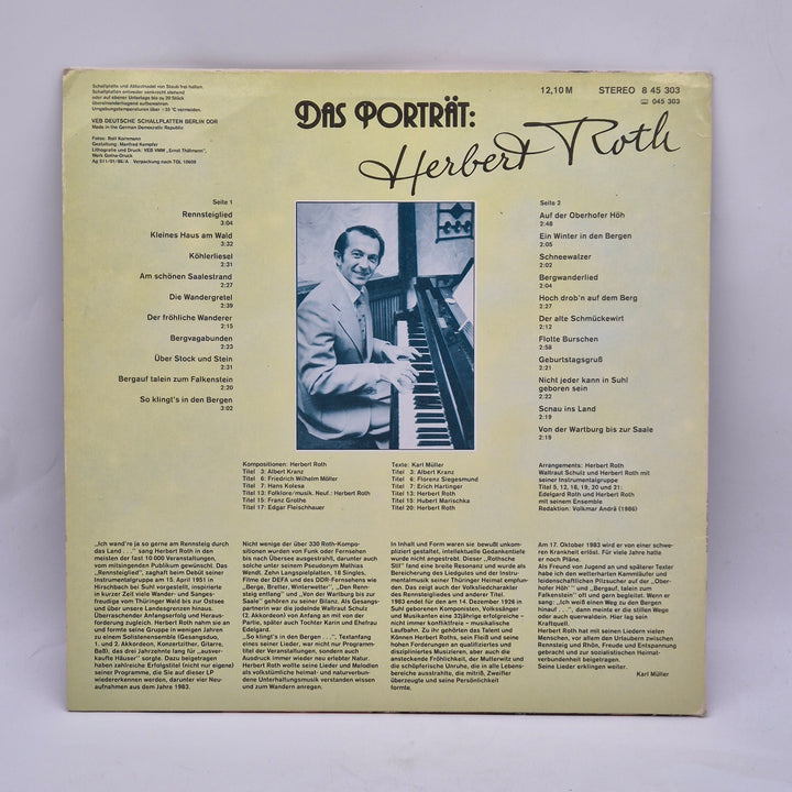 Retro Vinylskiva Das Porträt Herbert Roth Amiga