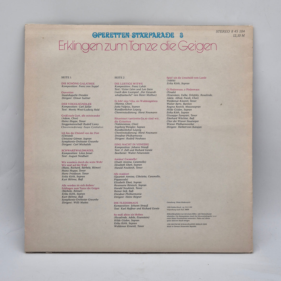 Retro AMIGA vinylskiva operettpärlor 12 tum