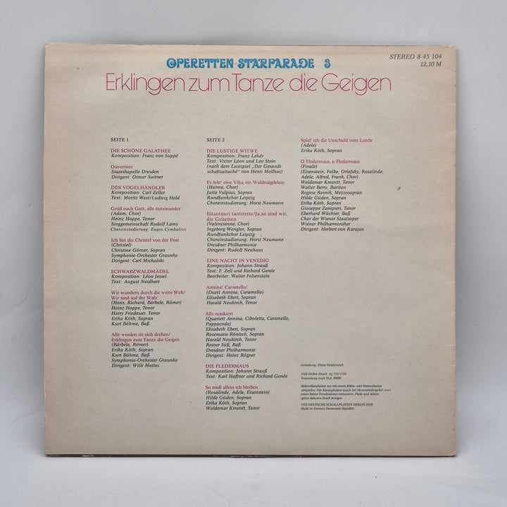 Retro AMIGA vinylskiva operettpärlor 12 tum