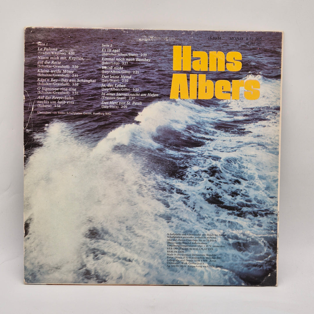 Hans Albers Vinylskiva Retro Samlingsklassiker