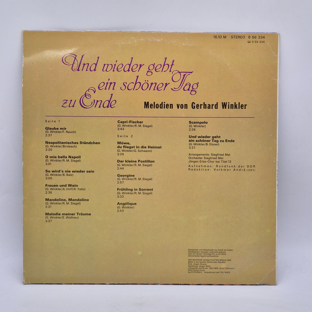 Klassisk vinyl "Und wieder geht" av Amiga