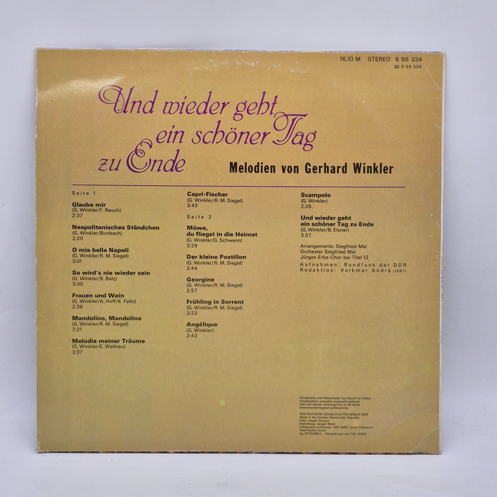 Klassisk vinyl "Und wieder geht" av Amiga