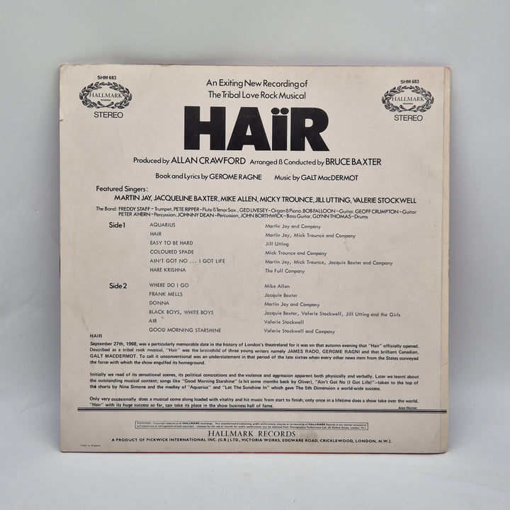 Retrovinylen "Hair" av Hallmark Records
