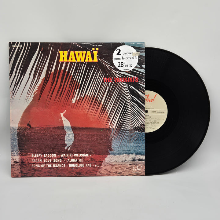 Retro vinylskivor med hawaiimusik i toppskick