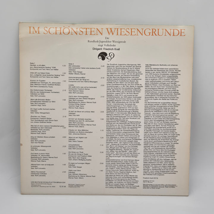 Retro vinylskiva Eterna med tyska folkmelodier