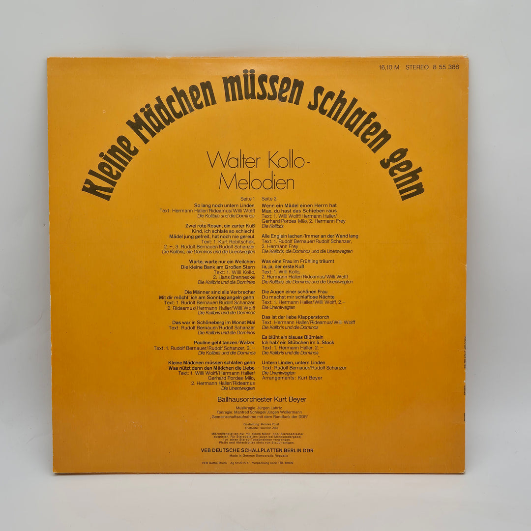 Retro vinylskiva av Walter Kollo i gott skick