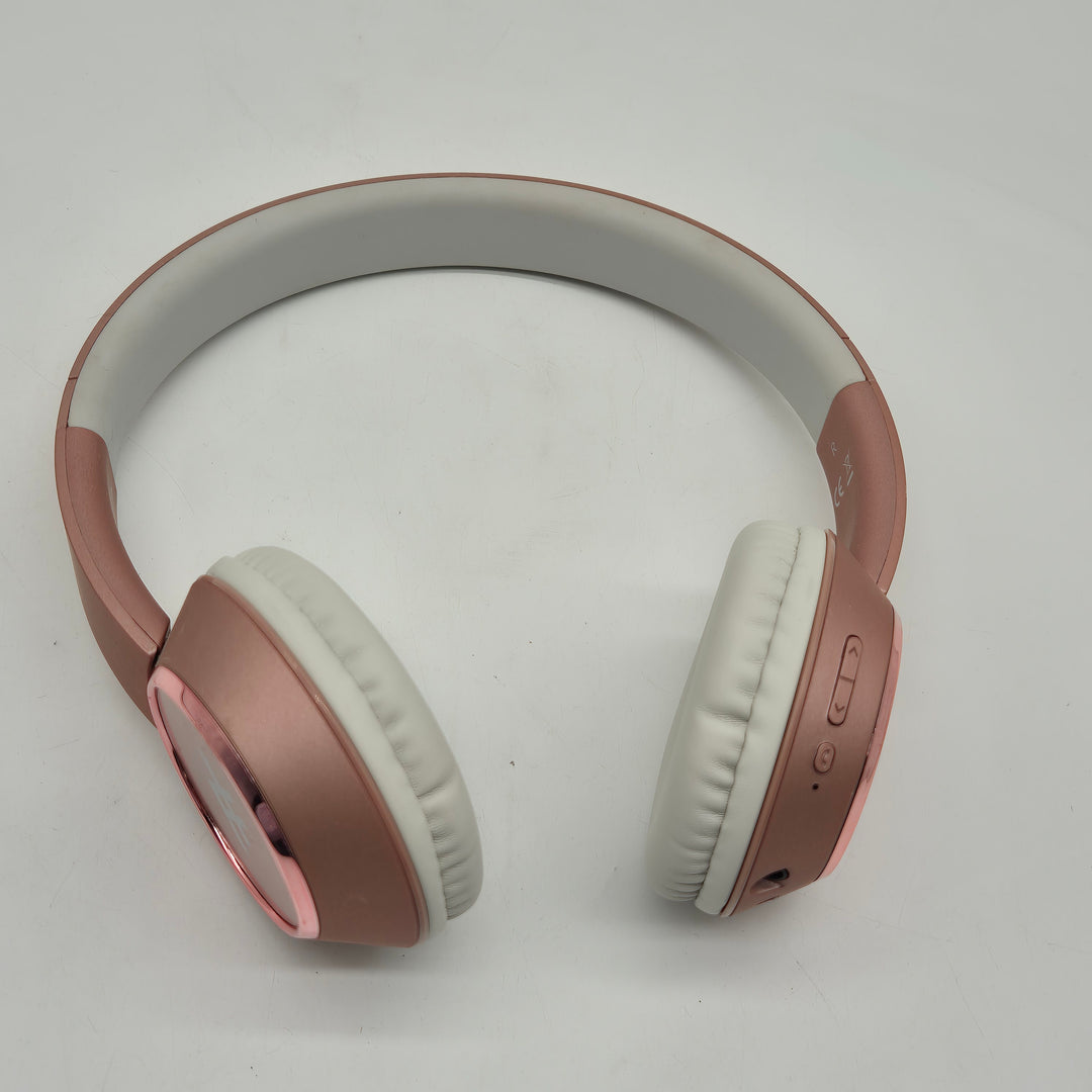 Elegant trådlösa Bluetooth-hörlurar roséguldfärg