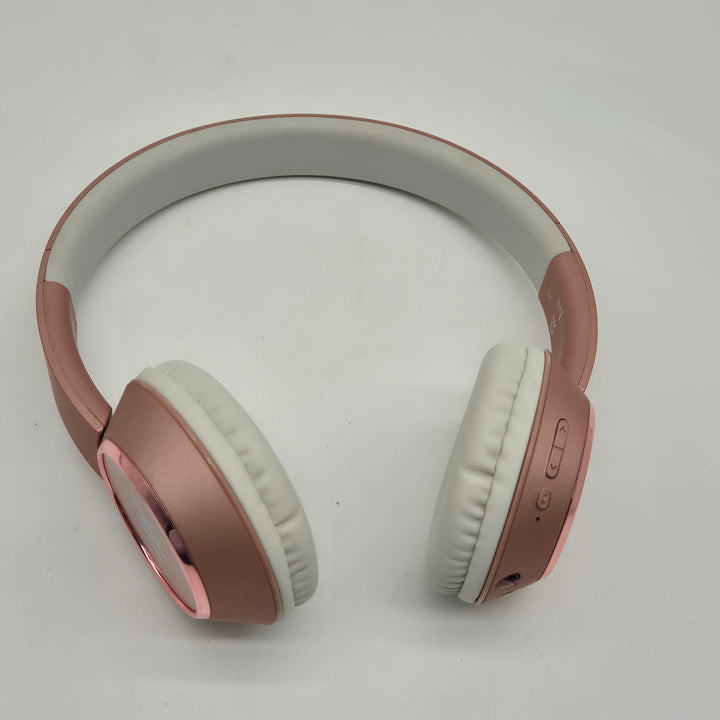 Elegant trådlösa Bluetooth-hörlurar roséguldfärg