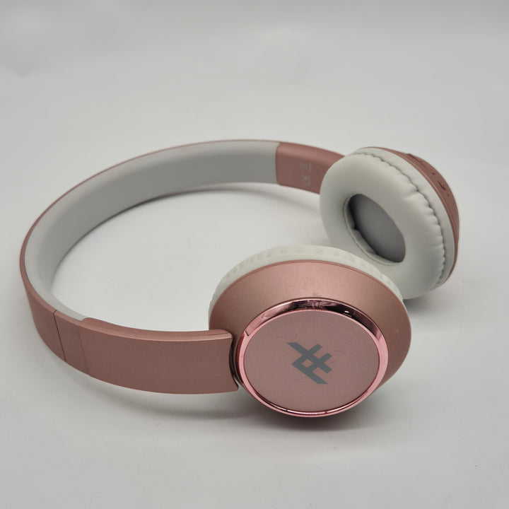 Elegant trådlösa Bluetooth-hörlurar roséguldfärg